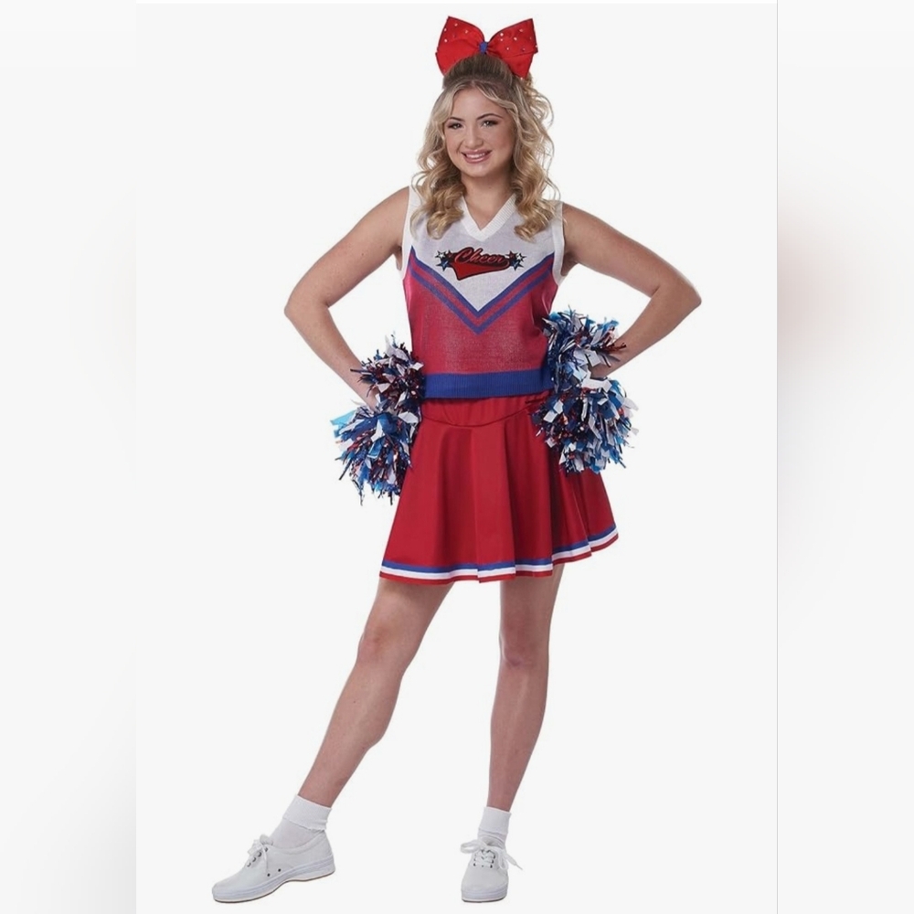 NIB California Costumes Womens We've Got Spirit Cheerleader Costume- S (6-8)